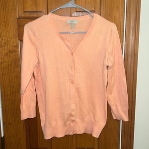 Loft Peach Cardigan Sweater